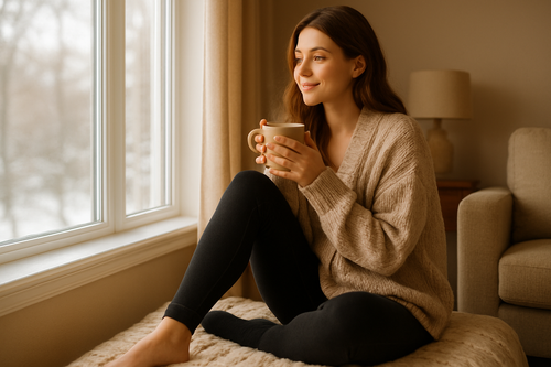 Утеплені лосини - затишний образ